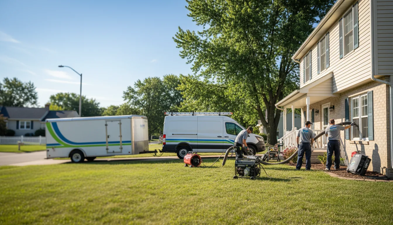 Flooded Basement Restoration And Cleanup With Repair in West Lafayette, IN near me